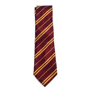 Maroon Gold Stripe Tie Boys